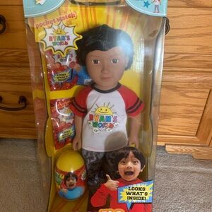 Red and Black Doll Set with Accessories